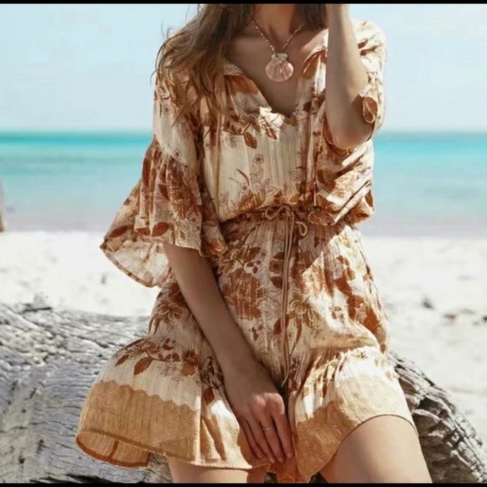 The FREYA Flutter Sleeve Floral Mini